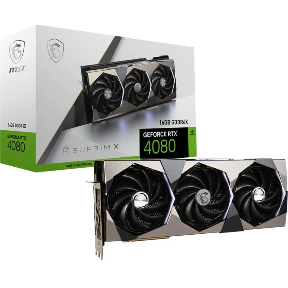 MSI GeForce RTX 4080 16GB SUPRIM X Graphic Card