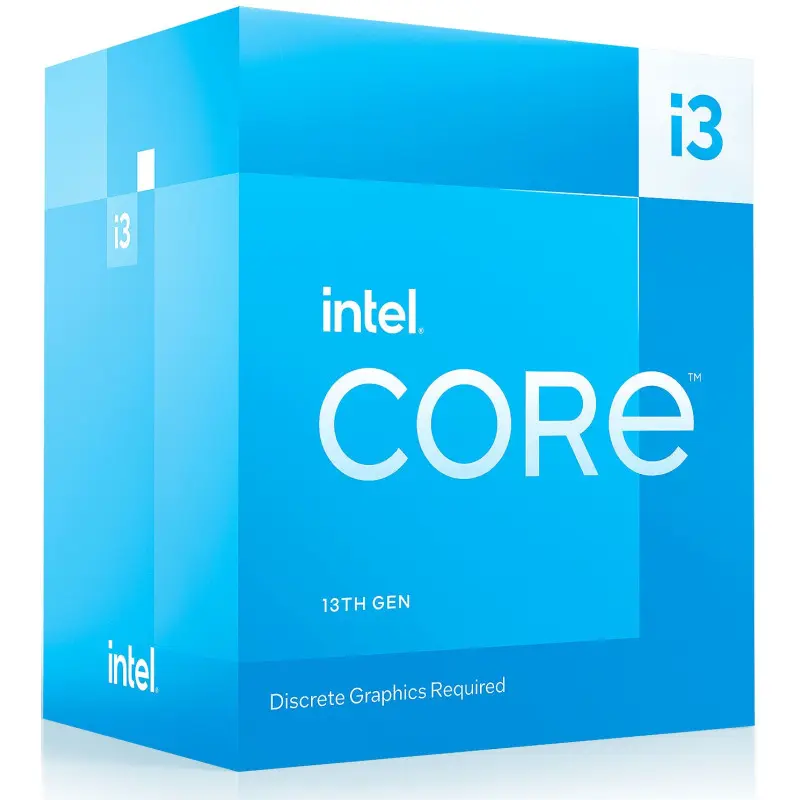 Intel BX8071513100 Core i3 i3-13100 Quad-core 3.4 GHz Desktop Processor, 4 Cores, 12MB Cache, 4.5 GHz, Integrated UHD Graphics 730, Supports 3 Monitors