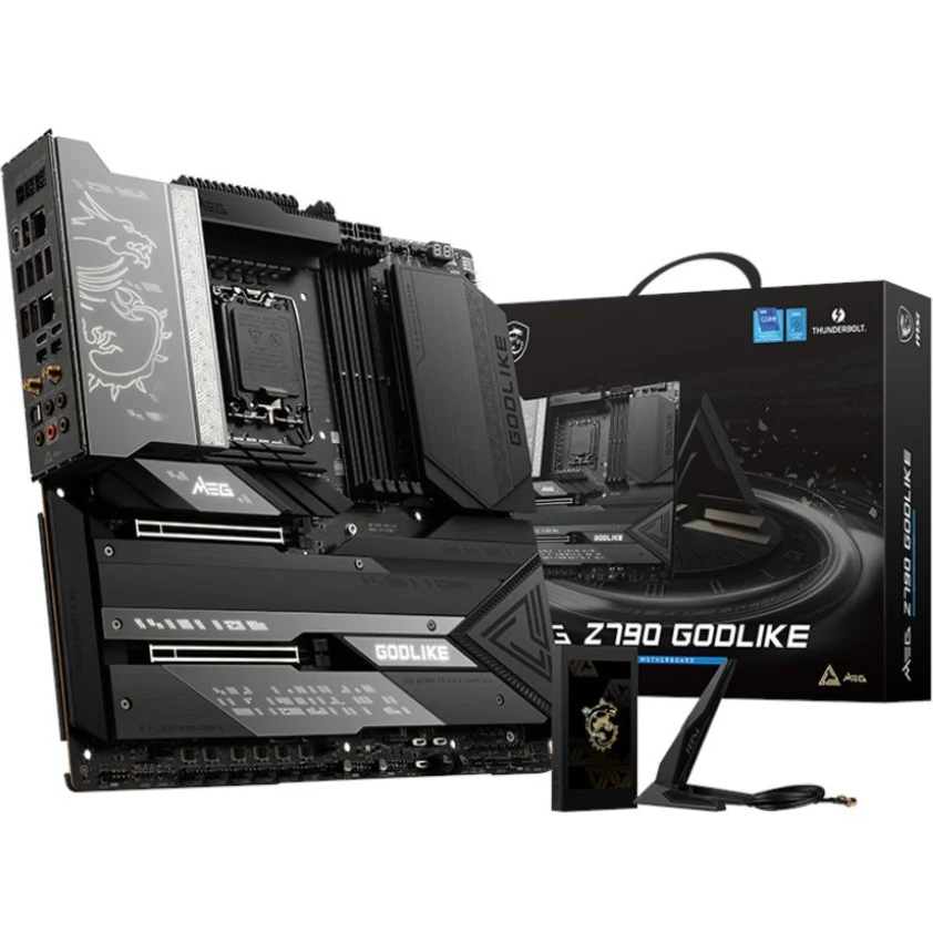 MSI Z790GODLIKE MEG Gaming Desktop Motherboard - Intel Z790 Chipset, LGA-1700, Extended ATX