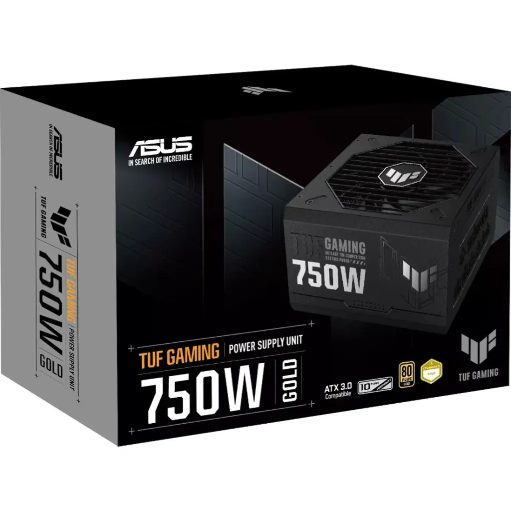 Asus TUF-GAMING-750G TUF Gaming 750W Gold Power Supply, Modular, 92% Efficiency