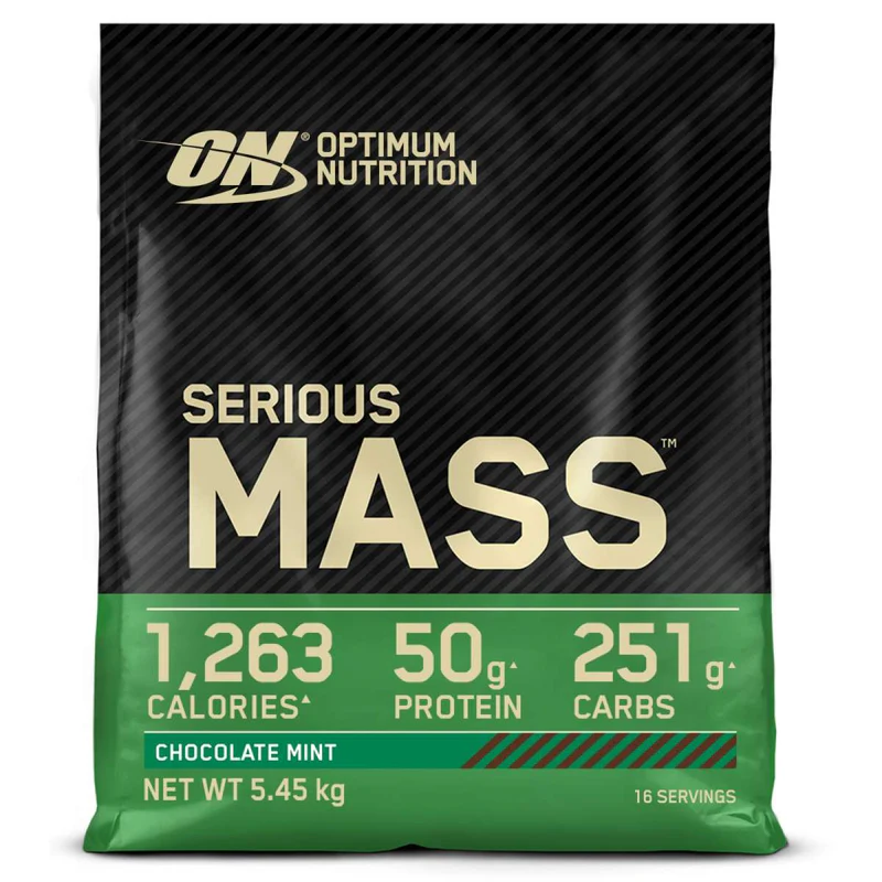 B-WARE Optimum Nutrition Serious Mass High Calorie Weight Gainer Protein Powder - 5.45kg 