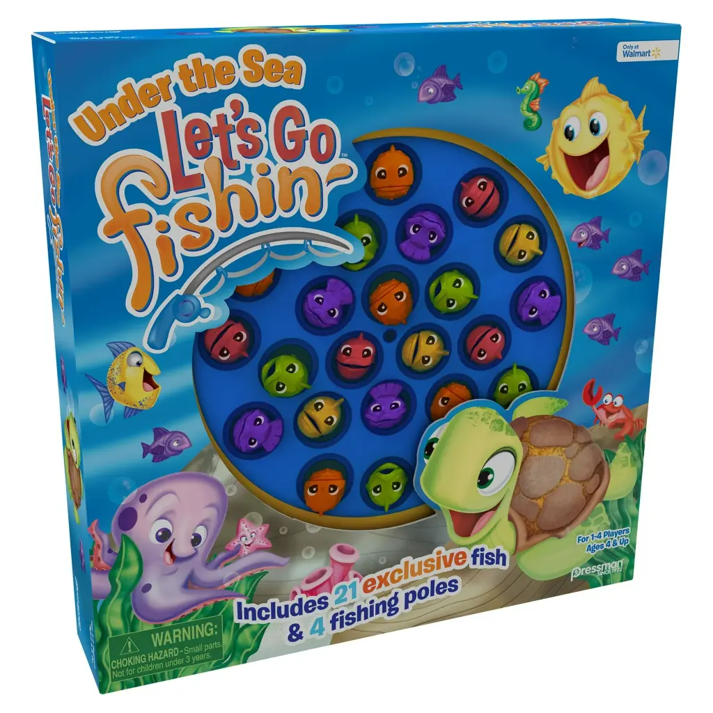 Pressman Let's Go Fishin' - Under The Sea, Kids & Family Game 