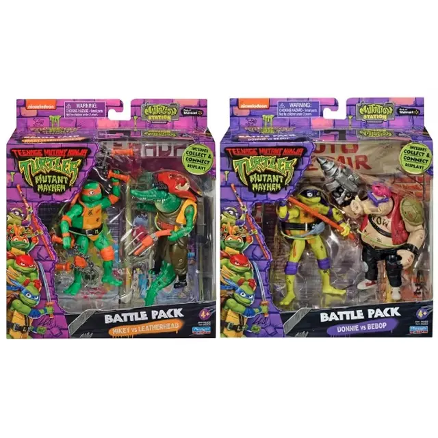 Teenage Mutant Ninja Turtles Mutant Mayhem Mutant Versus Basic Figure 2-Pack Assortment By Playmates Toys 