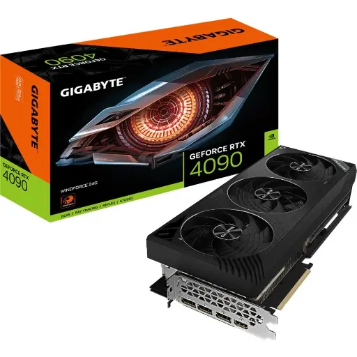 Gigabyte GV-N4090WF3-24GD GeForce RTX 4090 WINDFORCE 24G Graphic Card, 24GB GDDR6X, 4K Gaming and VR Ready