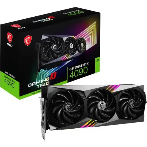 MSI G4090GXT24 Carte Graphique GeForce RTX 4090 GAMING X TRIO 24G 24 Go GDDR6X Performances de Jeu 4K