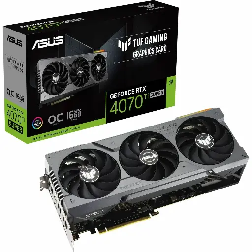 TUF NVIDIA GeForce RTX 4070 Ti SUPER Graphic Card - 16 GB GDDR6X (TUF-RTX4070TIS-O16G-GAMING)