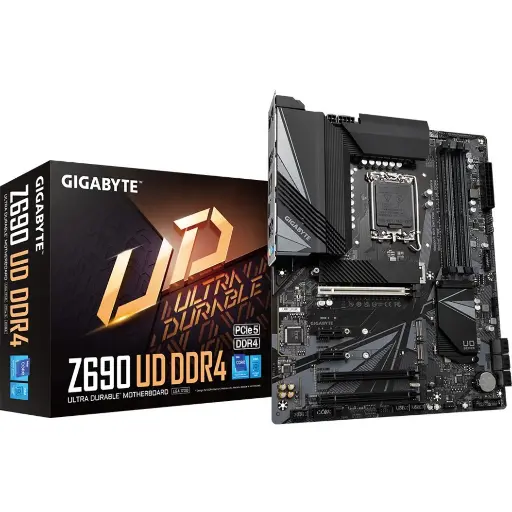 Gigabyte Gaming Desktop Motherboard Z690 UD DDR4 Gaming Desktop Motherboard - Intel Z690 Chipset - Socket LGA-1700 - Intel Optane Memory Ready - ATX