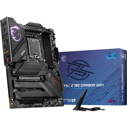 MSI Z790CARBWIFI MPG Z790 CARBON WIFI Gaming Desktop Motherboard - Intel Z790 Chipset, LGA-1700, ATX