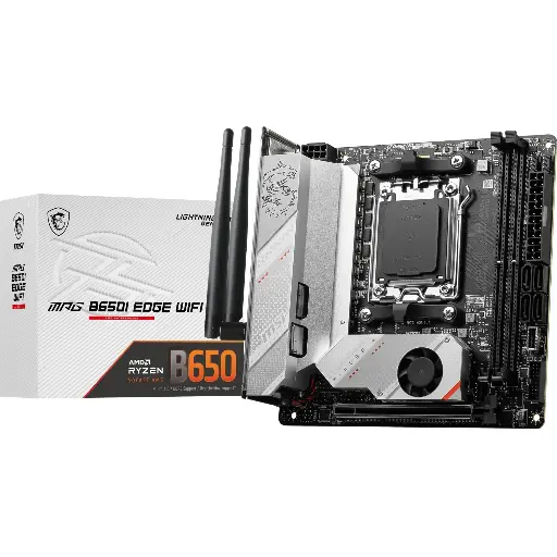 MSI B650IEDGEWIFI MPG B650I EDGE WIFI Gaming Desktop Motherboard - Mini ITX, AMD B650 Chipset, Socket AM5