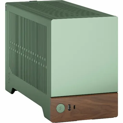 Fractal Design FD-C-TER1N-03 Terra Gaming Computer Case, Small Form Factor, Jade, Anodized Aluminum, USB-A 3.0 & USB-C 3.2, Mini ITX, 4.72" Fan
