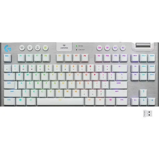Logitech 920-009660 G915 TKL Tenkeyless Lightspeed Wireless RGB Mechanical Gaming Keyboard, Compact Keyboard with Low-profile Keys, Customizable Backlighting 