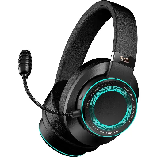 Creative 51EF0880AA000 SXFI Gamer Gaming Headset, 7.1 Surround Sound, RGB Light, Detachable Microphone