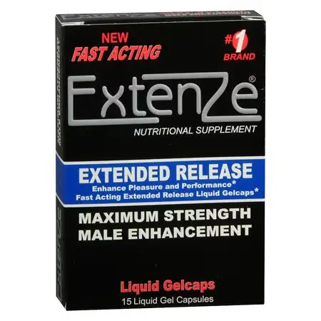 Extenze Extended Release Male Enhancement Supplement, 15.0 ea