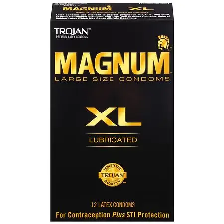 Trojan XL Large Size Lubricated Condoms Extra Large, 12.0 ea