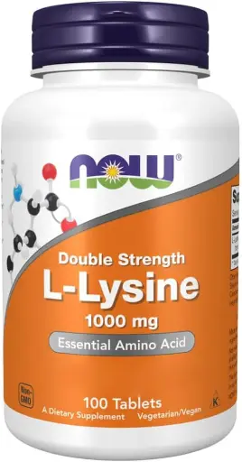 Now Foods L-Lysine 1000mg - 100 tablets 