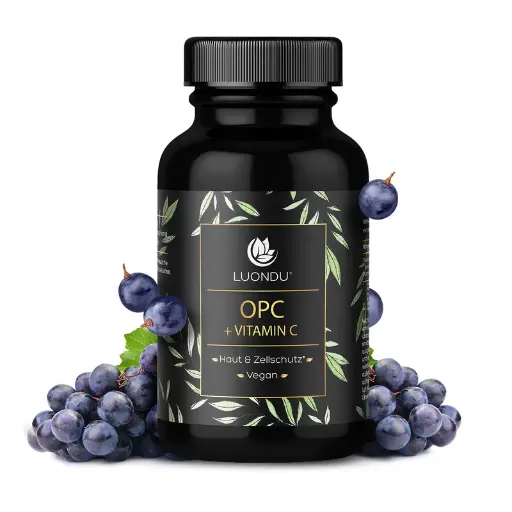 Luondu OPC Grape Seed Extract + Vitamin C - 240 Capsules 