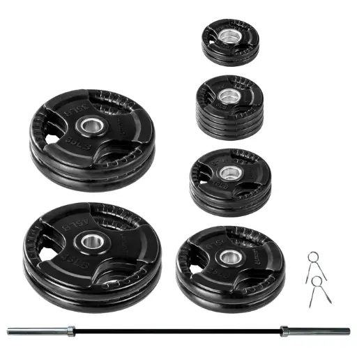 Olympic Rubber Grip Plate Set 