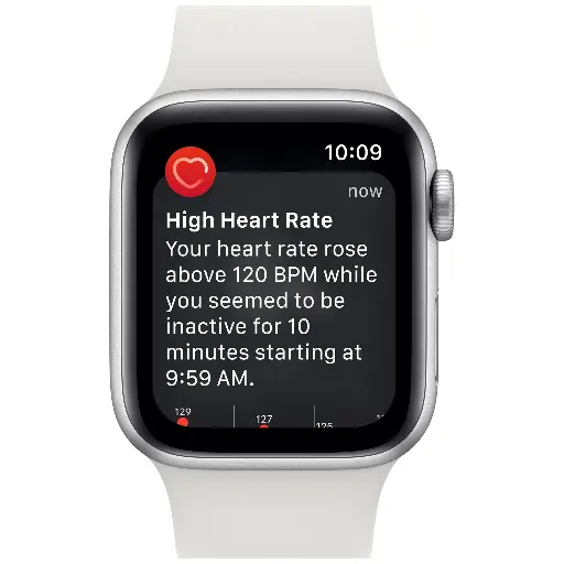 Apple Watch SE (2nd Gen) GPS + Cellular 40mm Silver Aluminum Case with White Sport Band - M/L 