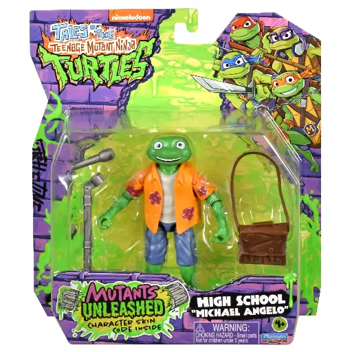 Teenage Mutant Ninja Turtles: Outright Games High School Michelangelo Figure by Playmates Toys 